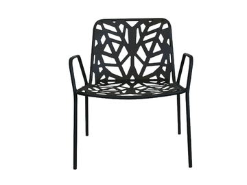 FANCY RELAX - Stackable perforated metal garden armchair with armrests by RD Italia - view 2